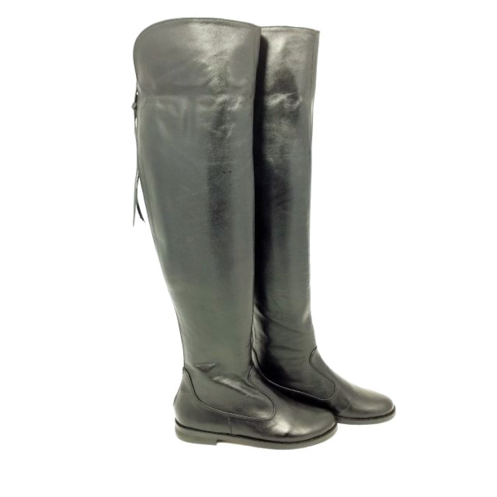 Cizme peste genunchi din piele naturala Joy Winter