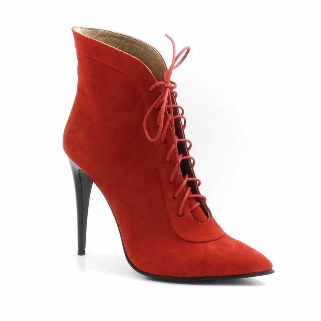Botine cu toc înalt - piele naturala Stefania 2