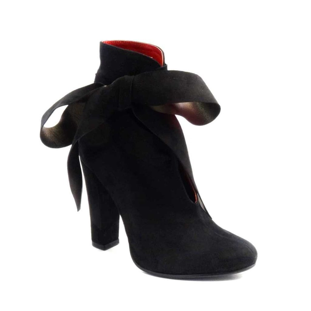 Botine elegante cu toc înalt de 11 cm - piele naturala I 09