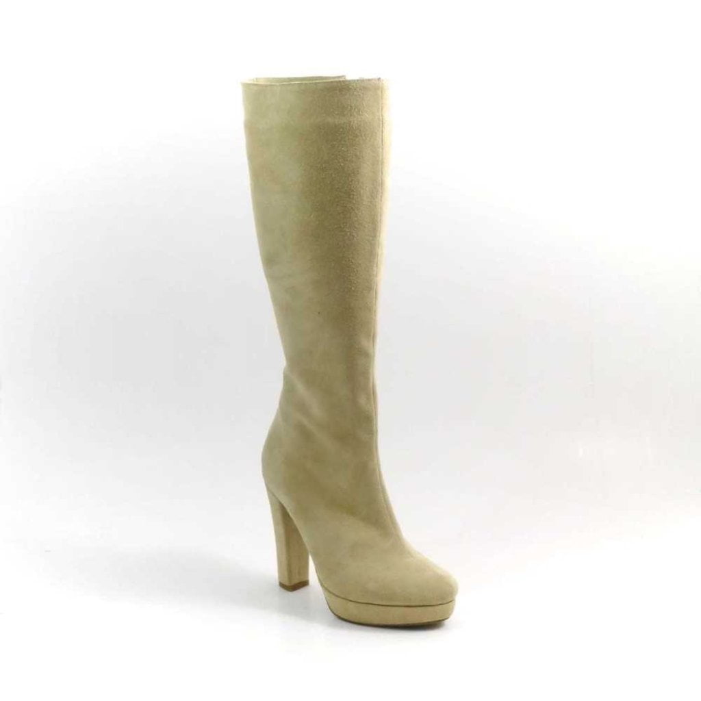 Cizme din piele Classy Bej