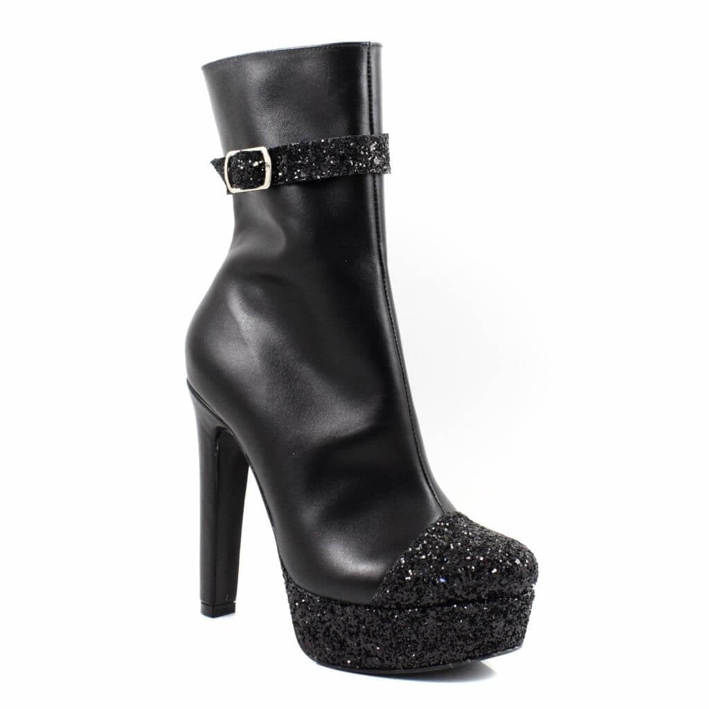 Botine cu toc elegante | piele naturala Elitte
