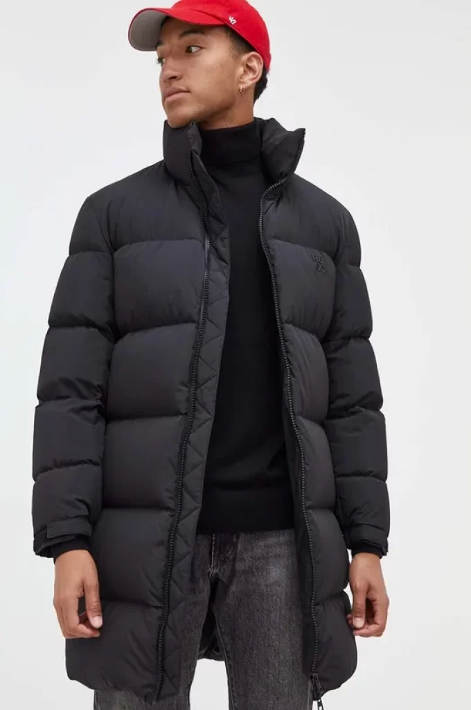 HUGO geaca de puf barbati, culoarea negru